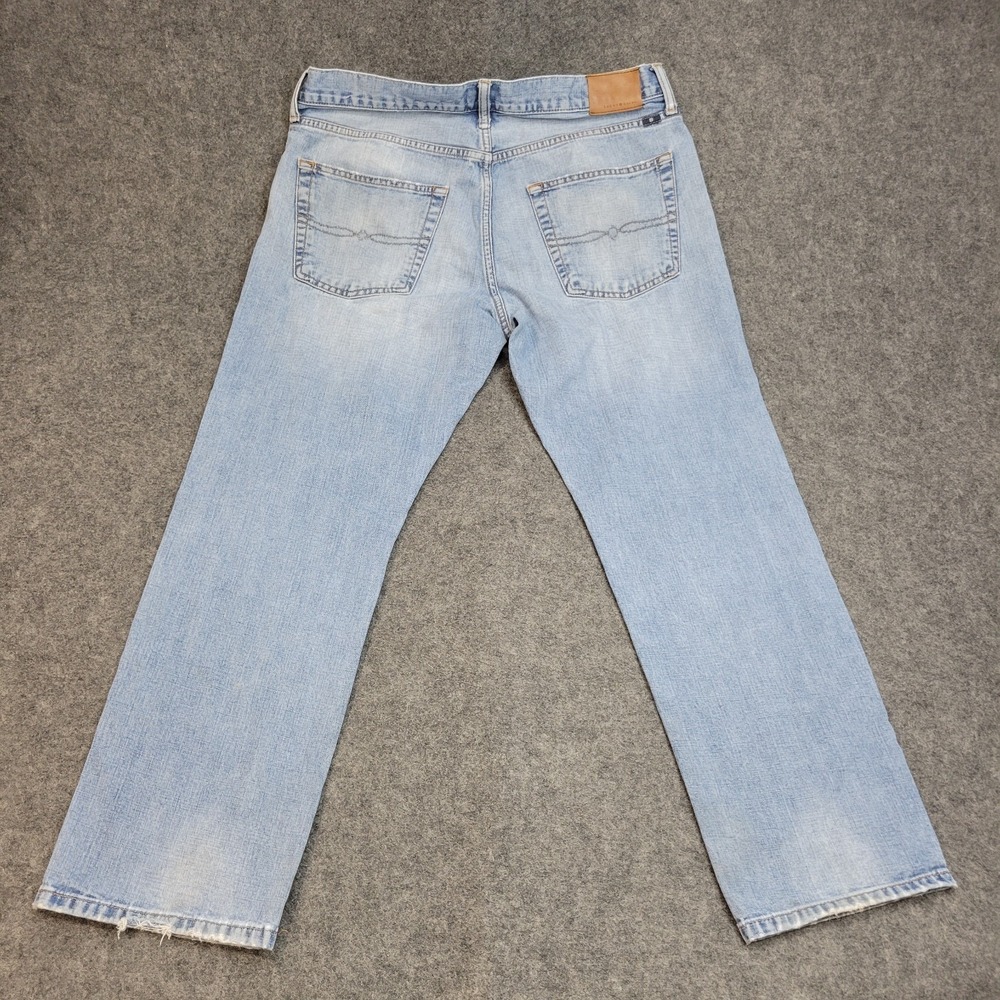 Lucky Brand Jeans Mens 36x30 Blue Denim Y2k Streetwear 221 Original Straight Leg - Picture 3 of 14